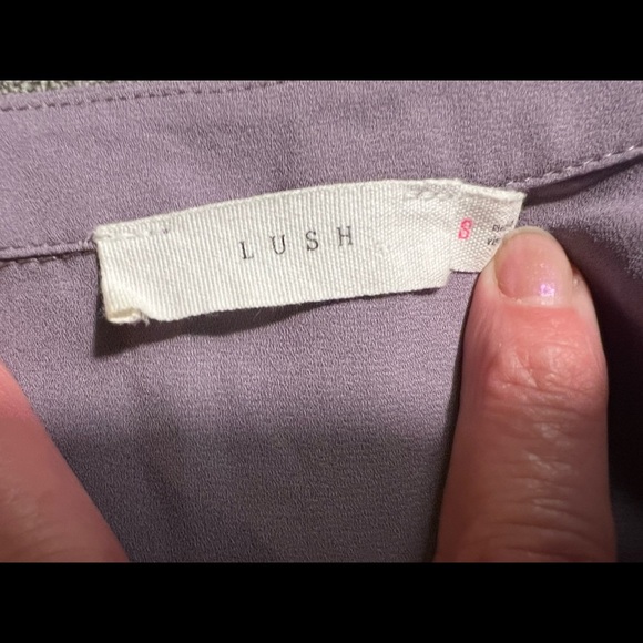 Lush Brand Sheer Tank Top Sz  S - Picture 4 of 4